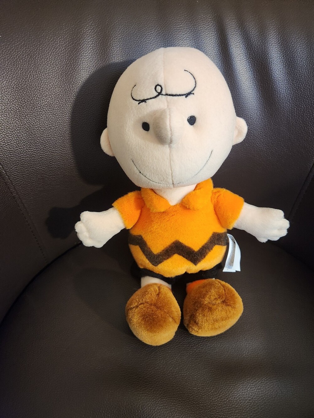 Brand New Peanuts Plush Charlie Brown Toy - Orange Shirt